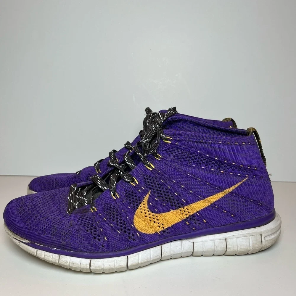 NIKE FREE FLYKNIT CHUKKA HYPER GRAPE 639700-500 MENS SHOE SIZE US 10 EU 44